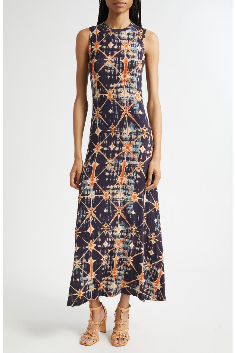 Orla Mixed Print Sleeveless Knit Dress, Main, color, PHOENIX