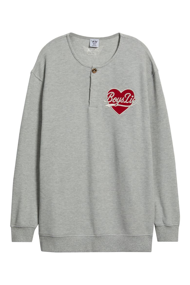 Signature Thermal Crewneck Sweatshirt, Alternate, color, LIGHT HEATHER GREY