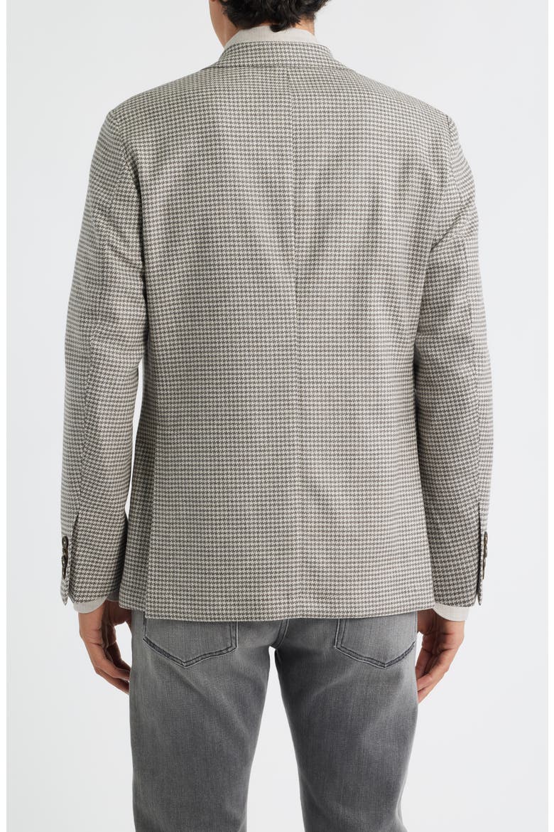 Houndstooth Stretch Wool & Linen Blend Sport Coat, Alternate, color, MEDIUM GREY