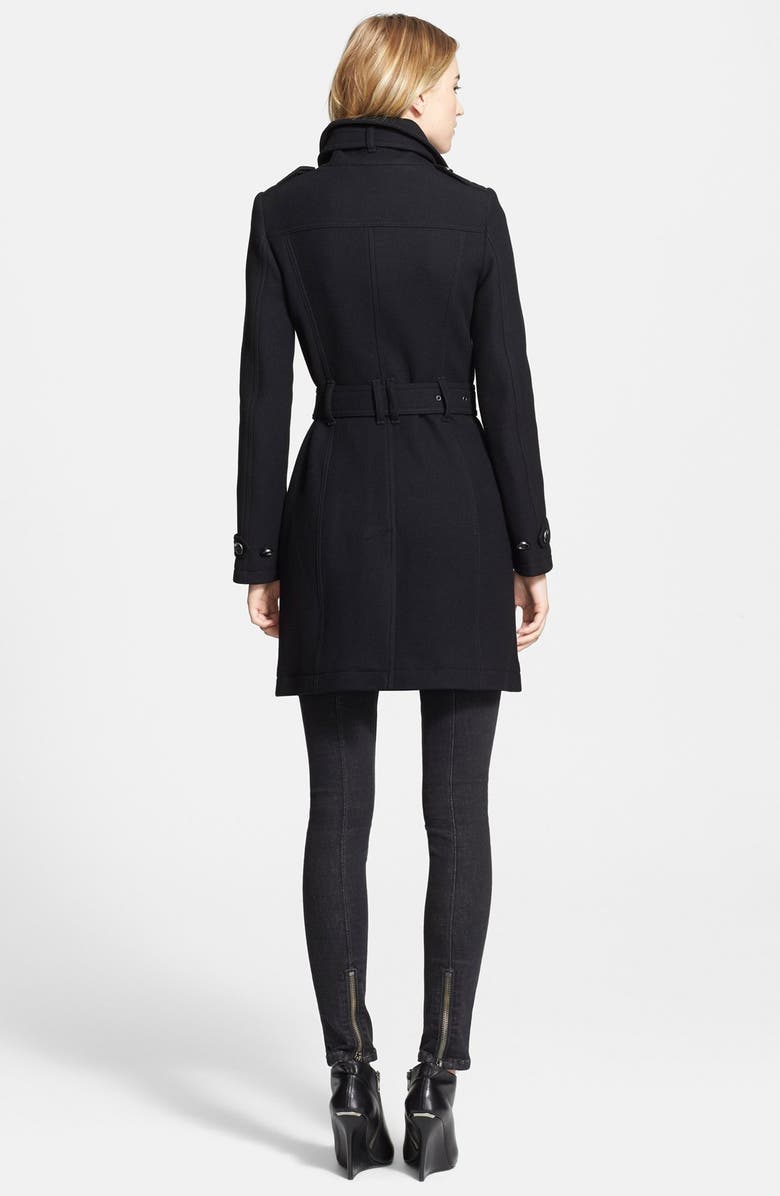 Burberry Brit 'Rushworth' Belted Wool Blend Coat, Alternate, color, 