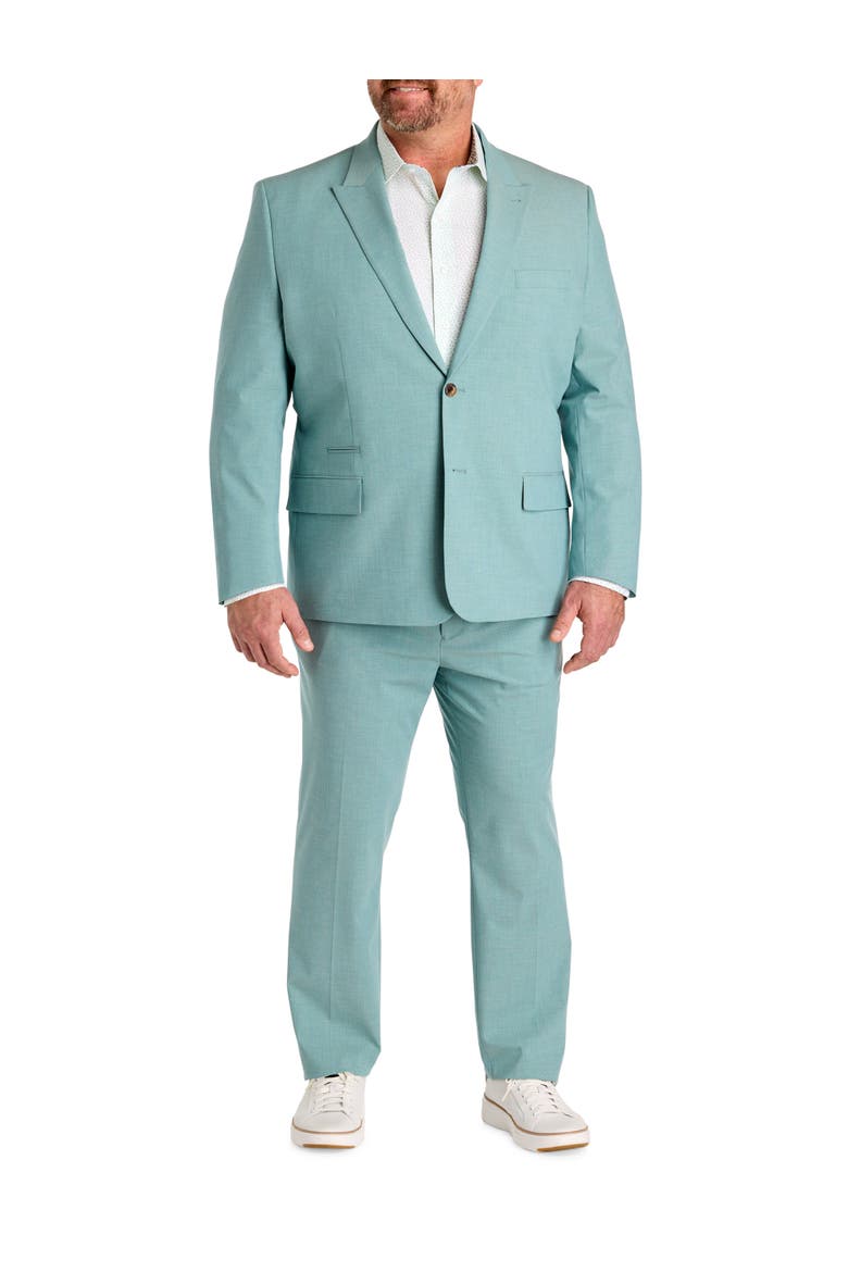Big & Tall Machine Washable Suit Jacket, Alternate, color, TEAL