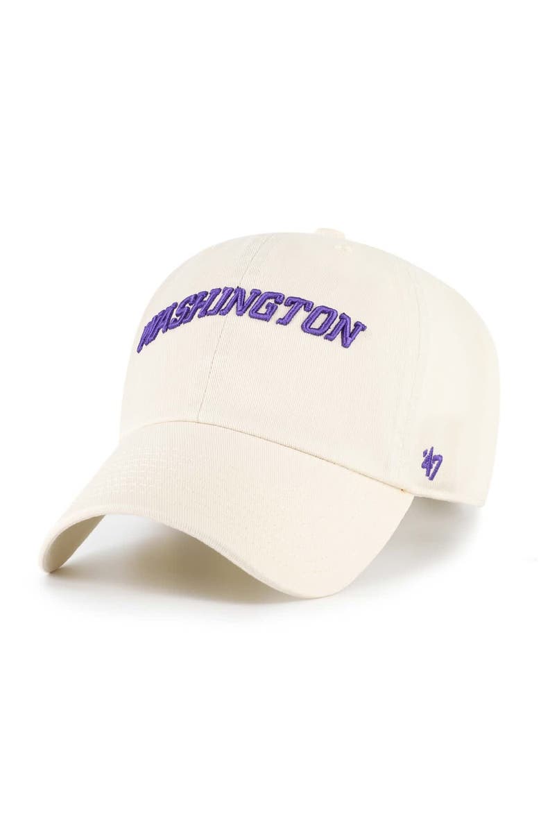 '47 Men's '47 Sand Washington Huskies Clean Up Adjustable Hat, Main, color, 