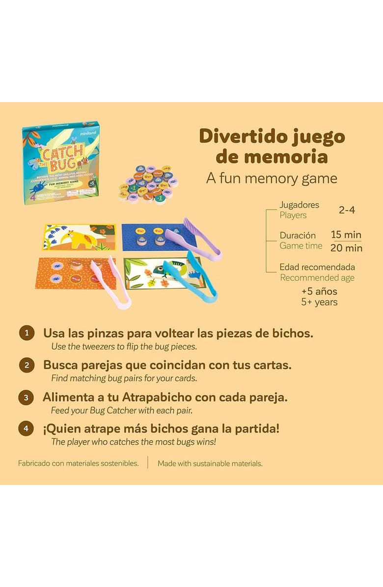 Miniland Catch The Bug!, Alternate, color, Blue Multi