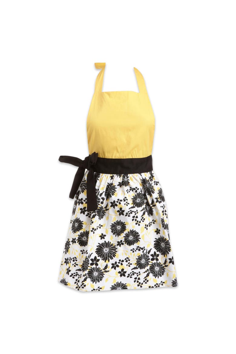 Snapdragon Daisy Printed Skirt Apron, Main, color, Snapdragon Daisy