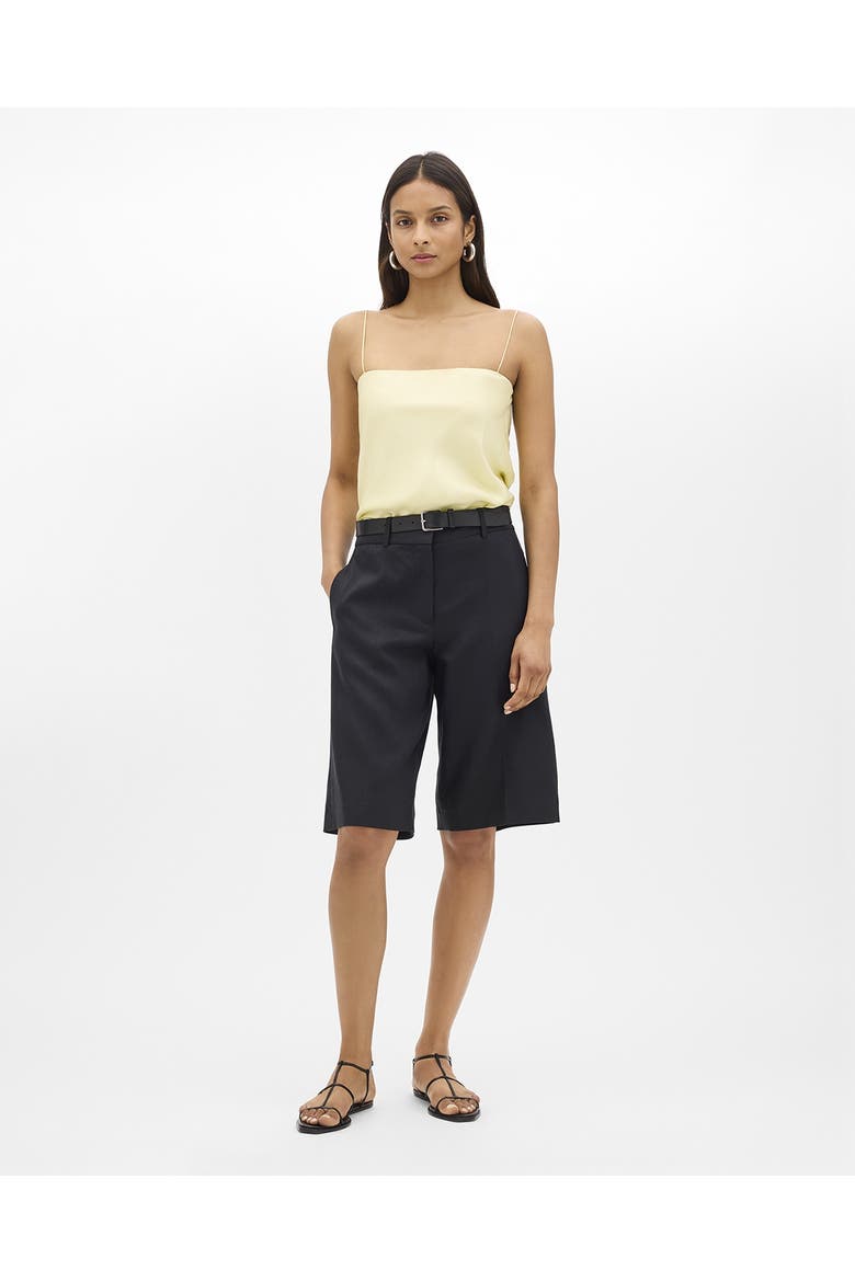 Linen Bermuda Pant, Main, color, Black