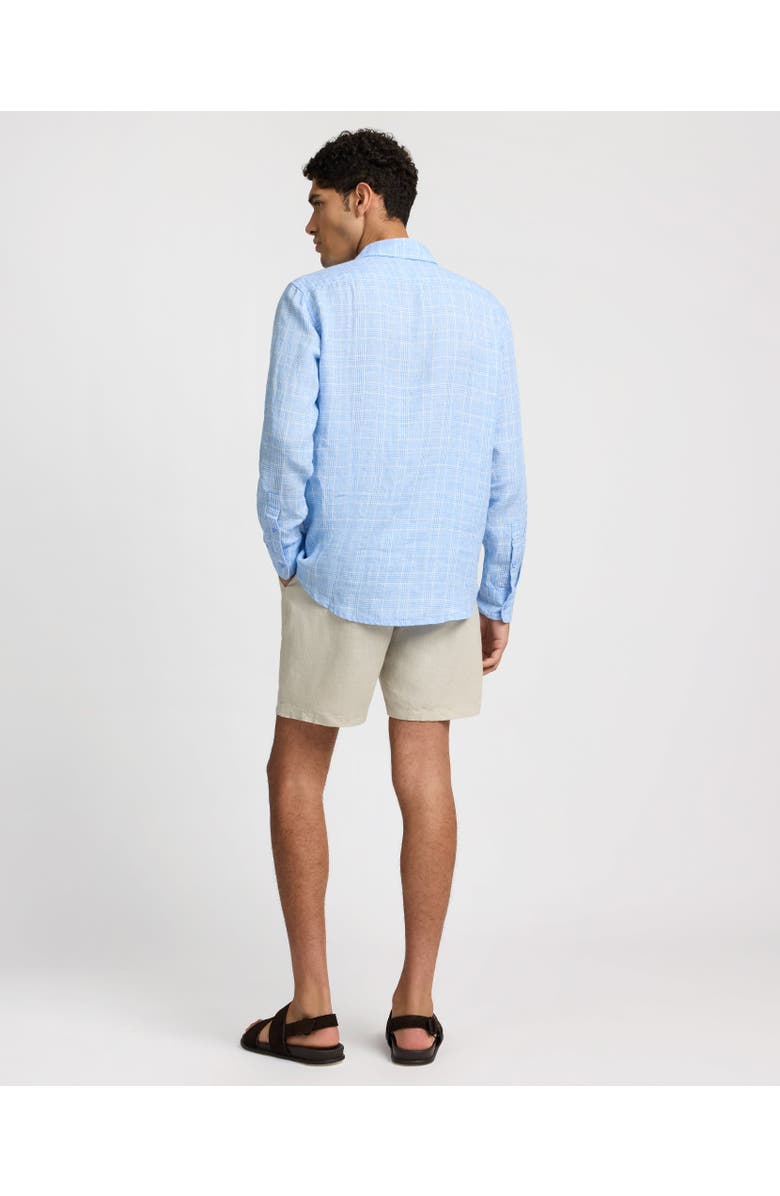 Onia Linen Long Sleeve Shirt, Alternate, color, Blue Multi