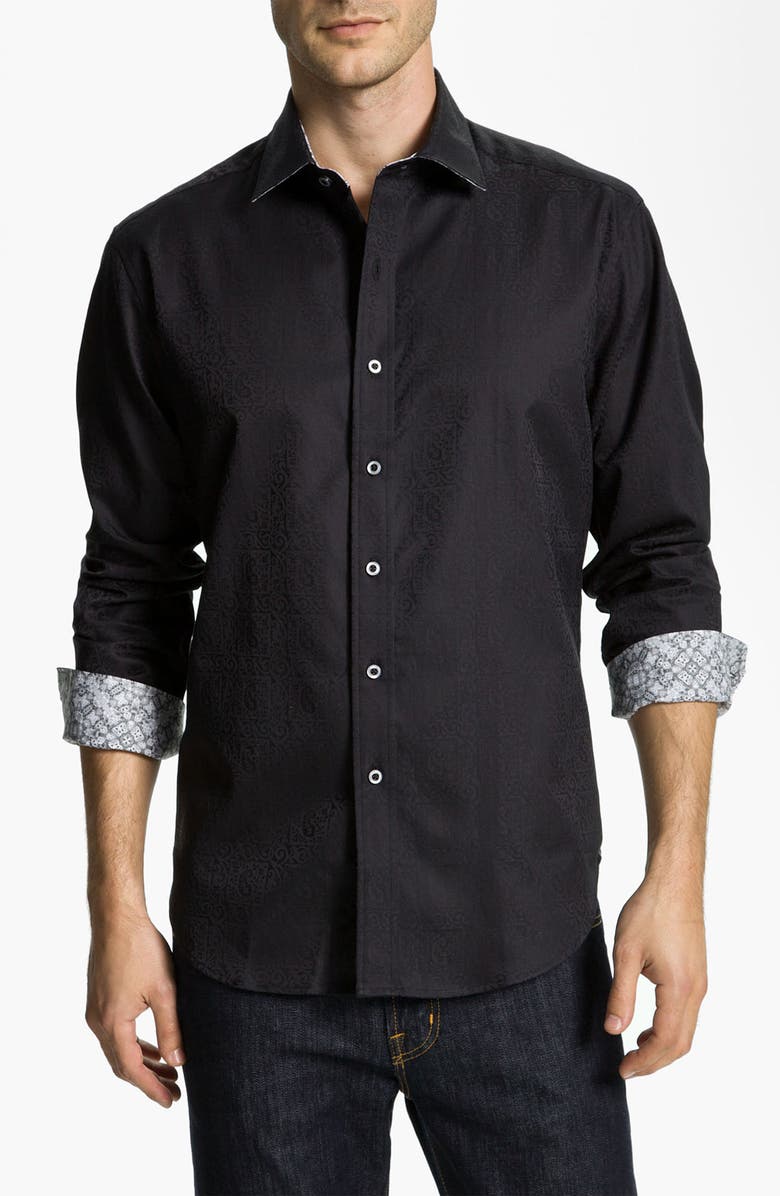 Robert Graham LONG SLEEVE WOVEN WINDSOR SPORTSHIRT, Main, color, 