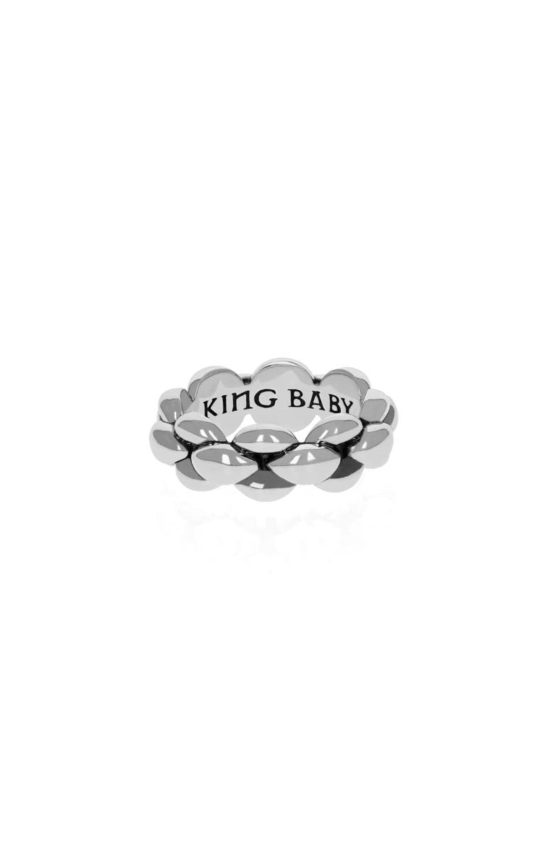 King Baby Studio Medium Infinity Link Ring, Main, color, Silver