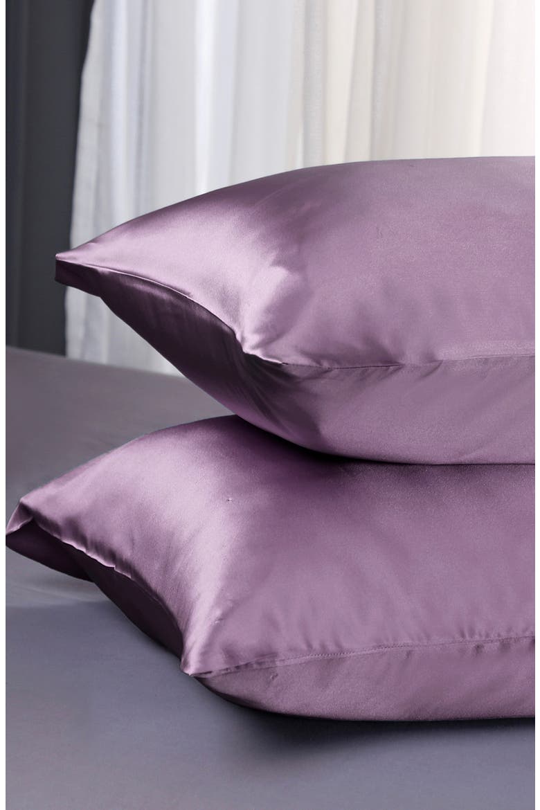 Pure Mulberry Silk Terse Envelope Luxury Pillowcase, Alternate, color, Lavender