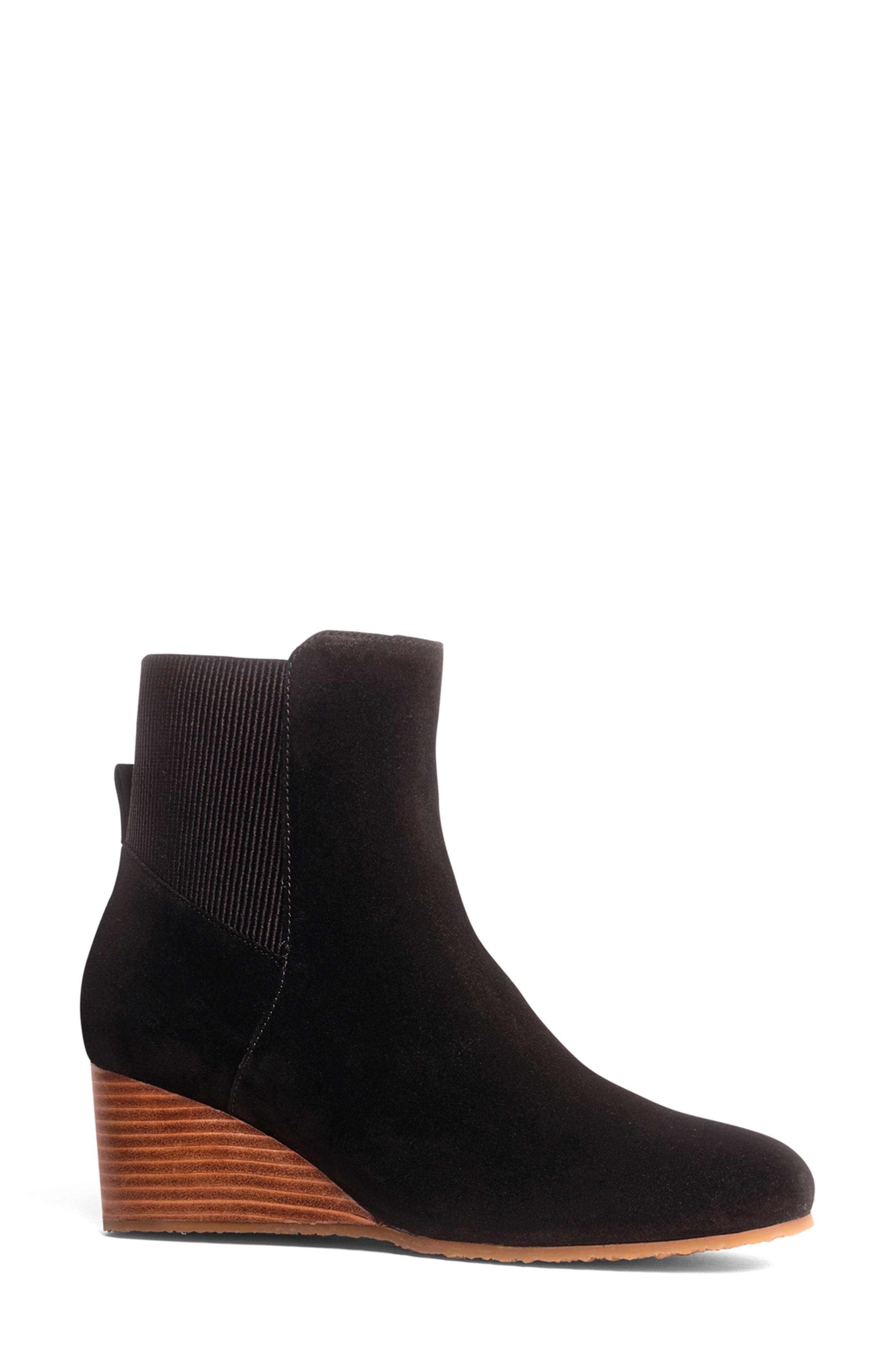 Lopez Wedge Bootie, Main, color, BLACK