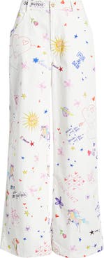 Kulani Kinis <p>Printed Straight Leg Jeans (Dear Diary)</p>