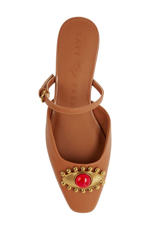 Katy Perry The Confidant Eye Embellished Mule In Saddle Brown