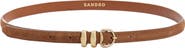 SANDRO Suede leather belt