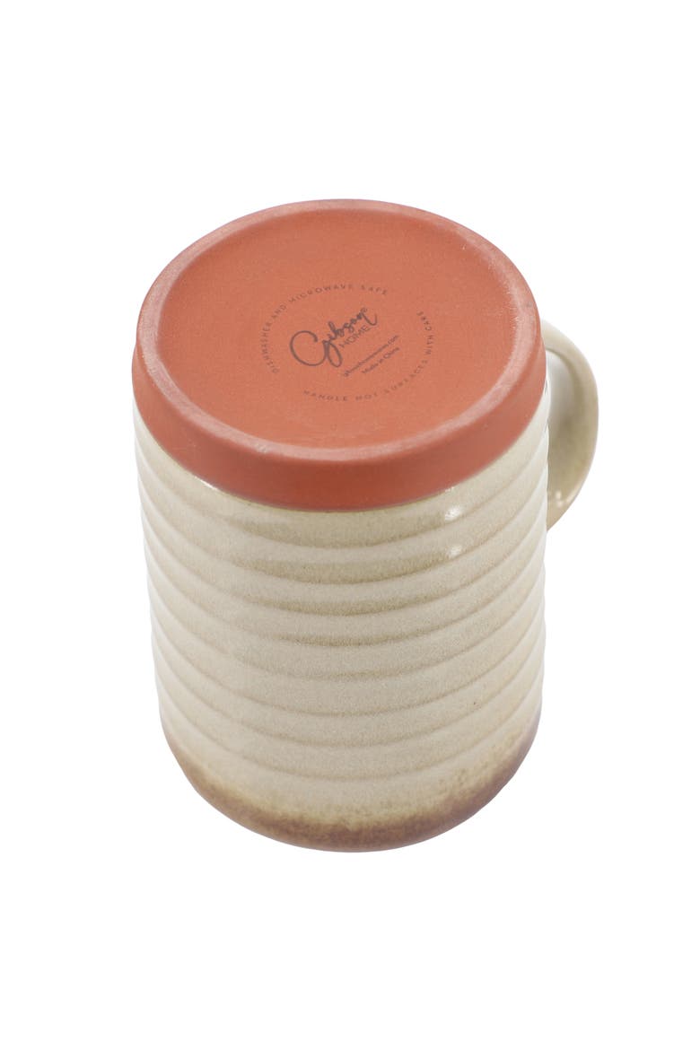 Terra Bella 4 Piece 18.5 Ounce Terracotta Mug Set, Alternate, color, Grey