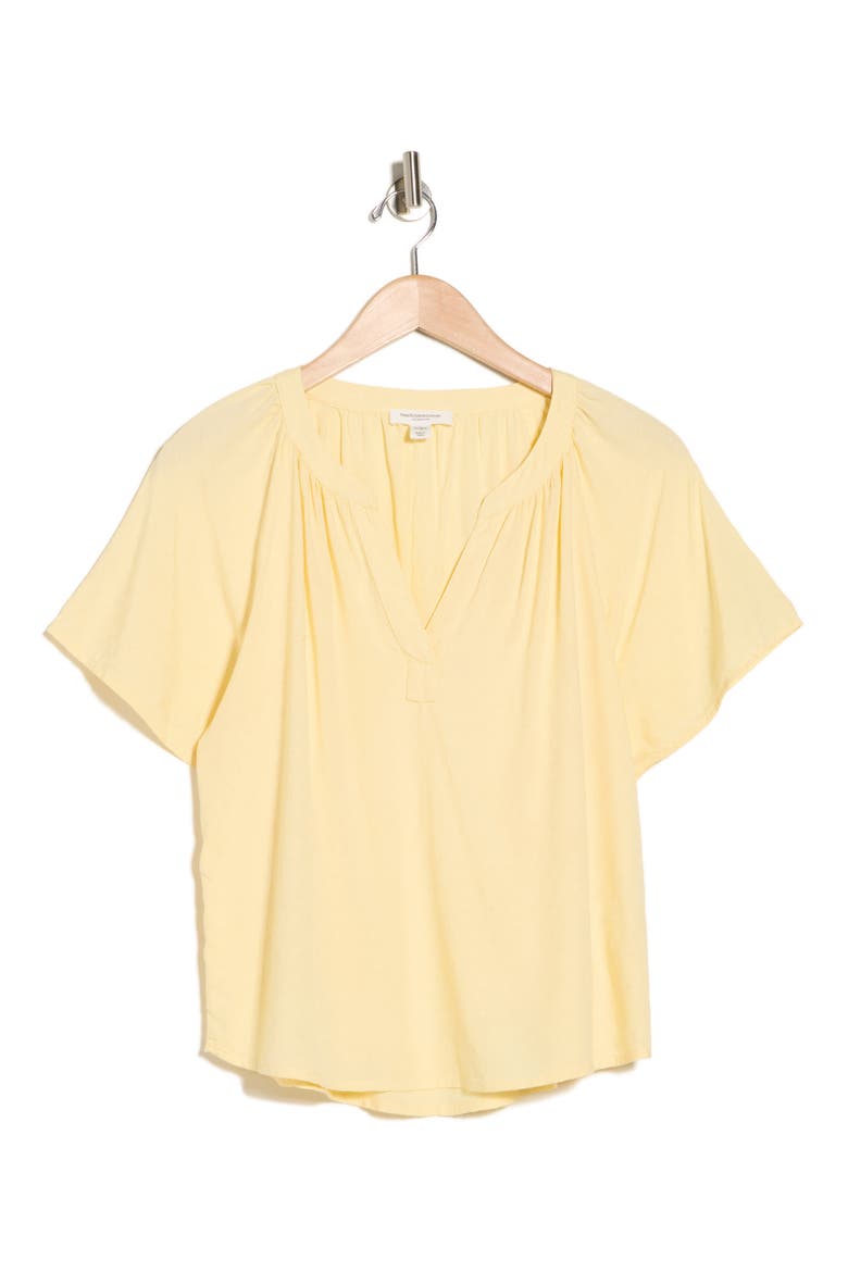 Kirby Popover Shirt, Alternate, color, PALE BANANA