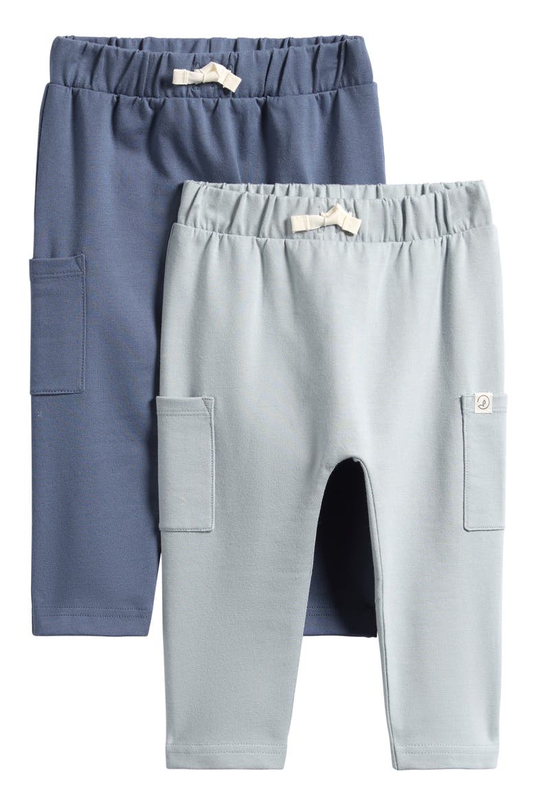 2-Pack Stretch Organic Cotton Cargo Sweatpants, Main, color, BLUE GREY