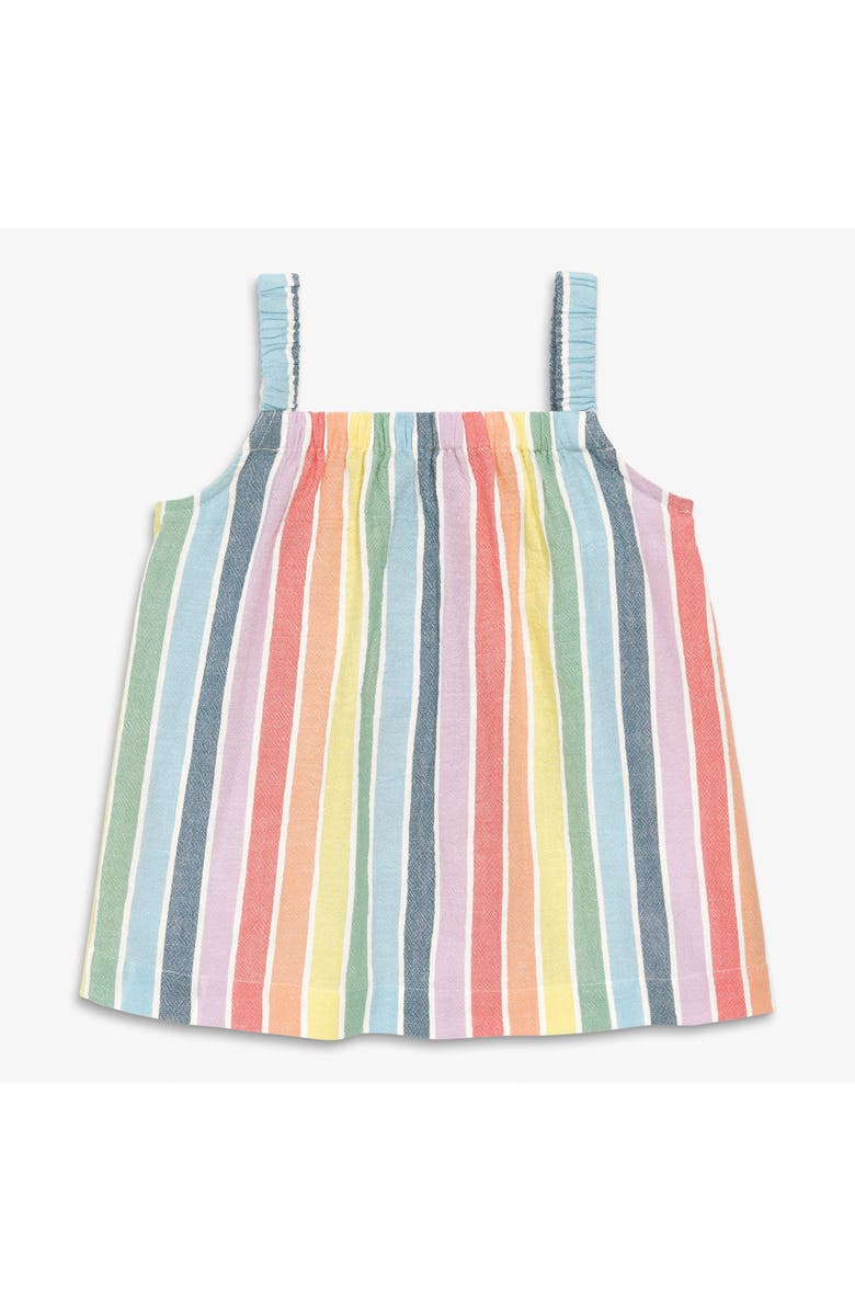 Primary Kids Cotton Gauze Tank, Main, color, Rainbow Sunrise Stripe