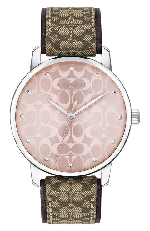 Grand Leather Strap Watch