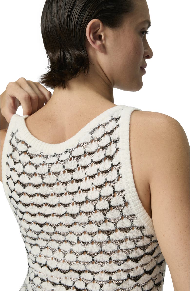 Missoni Cashmere And Viscose Tank Top With Contrast Trim, Alternate, color, Green& Brown