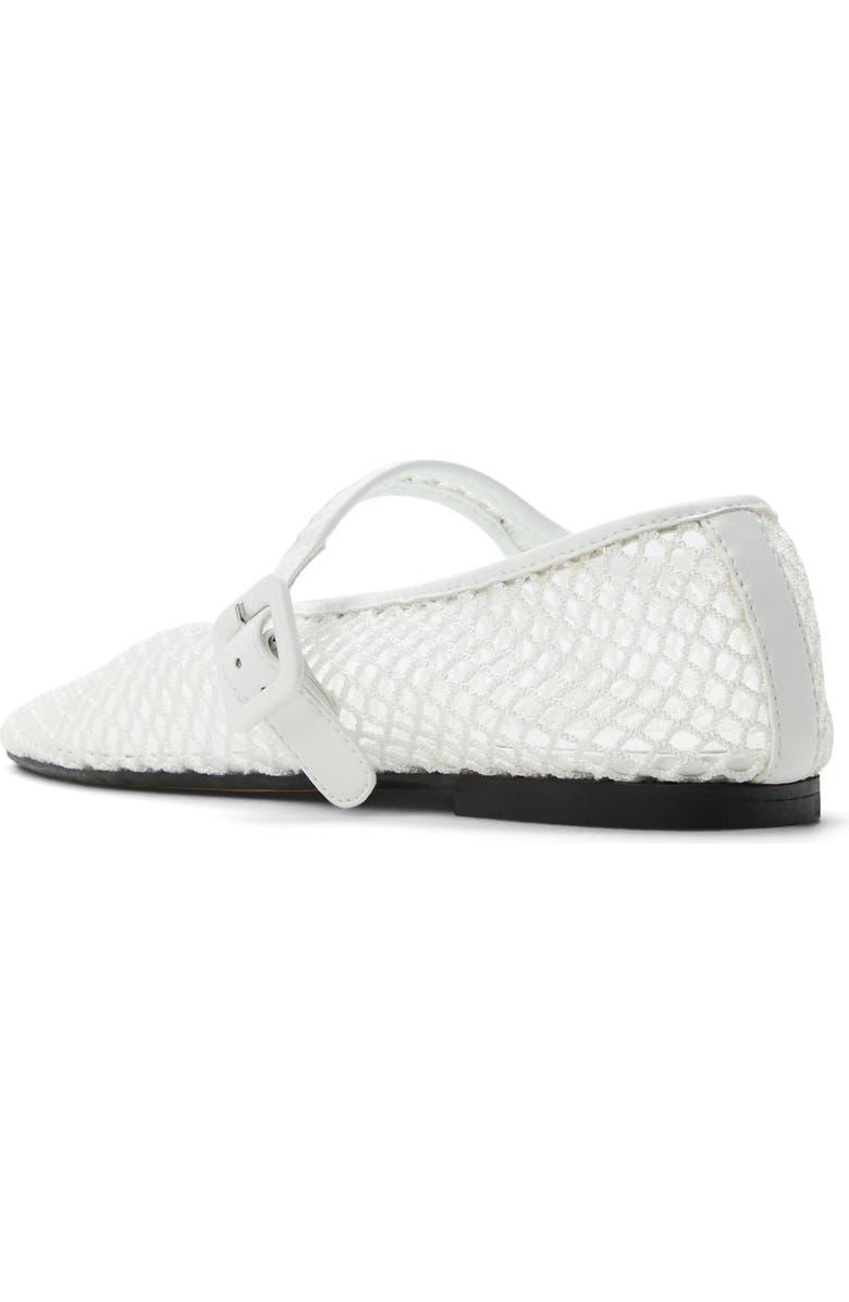 ALDO Alisse Mesh Ballet Flat, Alternate, color, White