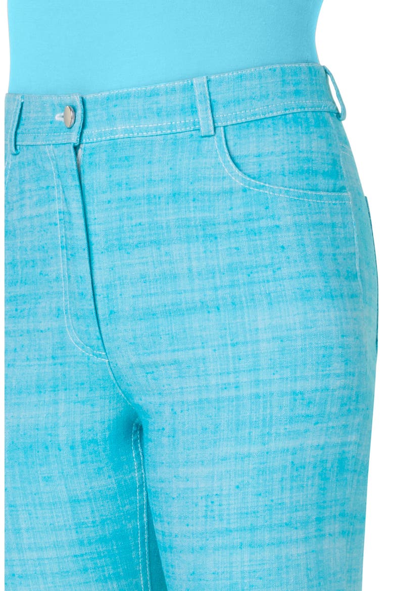 Cali Stretch Denim Crop Bootcut Jeans, Alternate, color, TURQUOISE