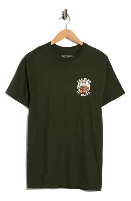 King of Clubs Cotton Graphic T-Shirt