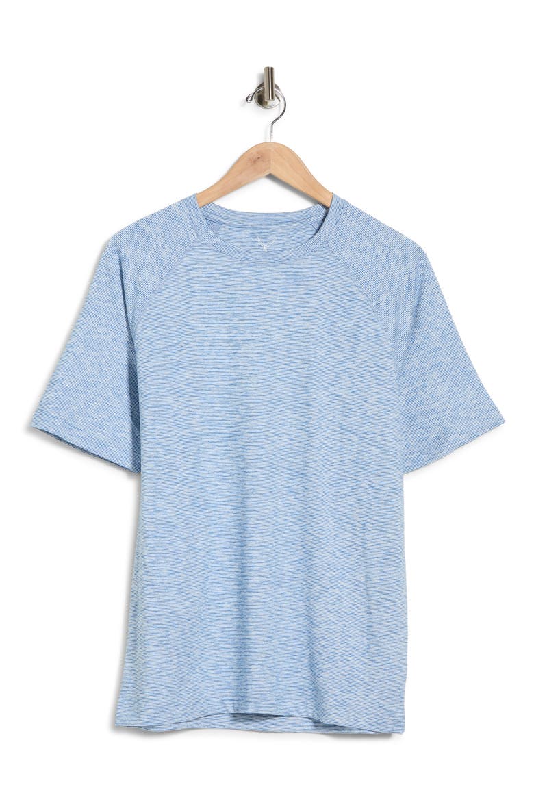 Performance Mini Stripe Raglan T-Shirt, Alternate, color, BLUE
