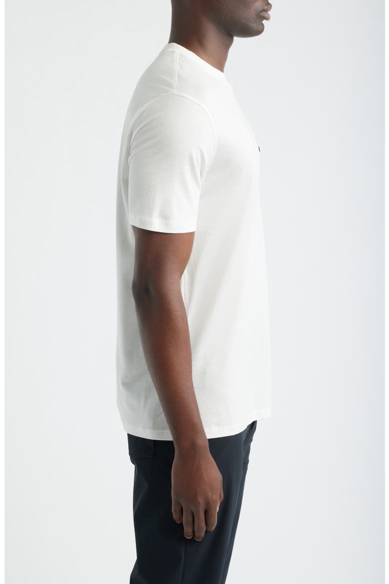 Embroidered Logo T-Shirt, Alternate, color, SOLID WHITE