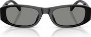 DIESEL® DL2019U 54mm Rectangular Sunglasses