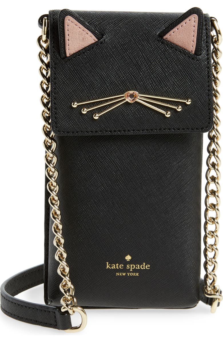 Kate Spade New York cat smartphone crossbody bag, Main, color,