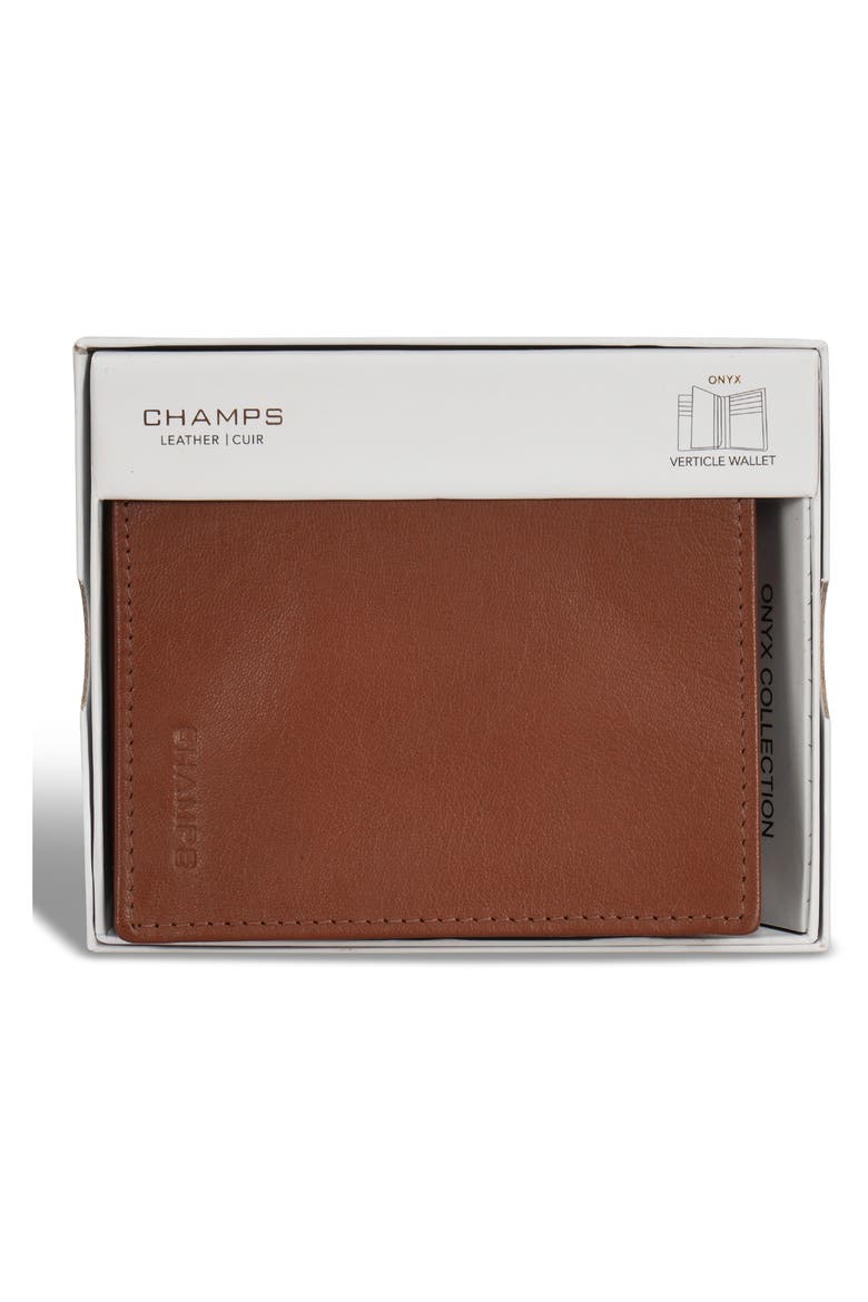 Vertical Bifold Wallet, Alternate, color, BROWN