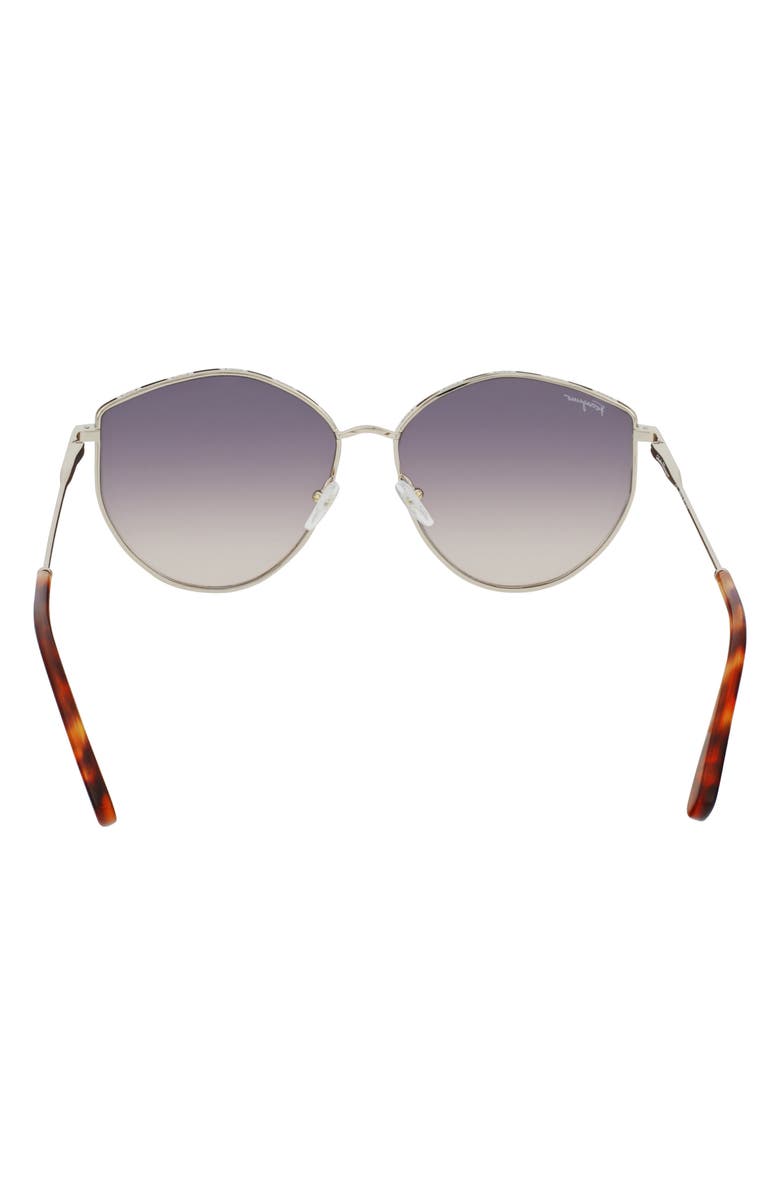 FERRAGAMO Gancini Tea Cup 59mm Gradient Round Sunglasses, Alternate, color, 