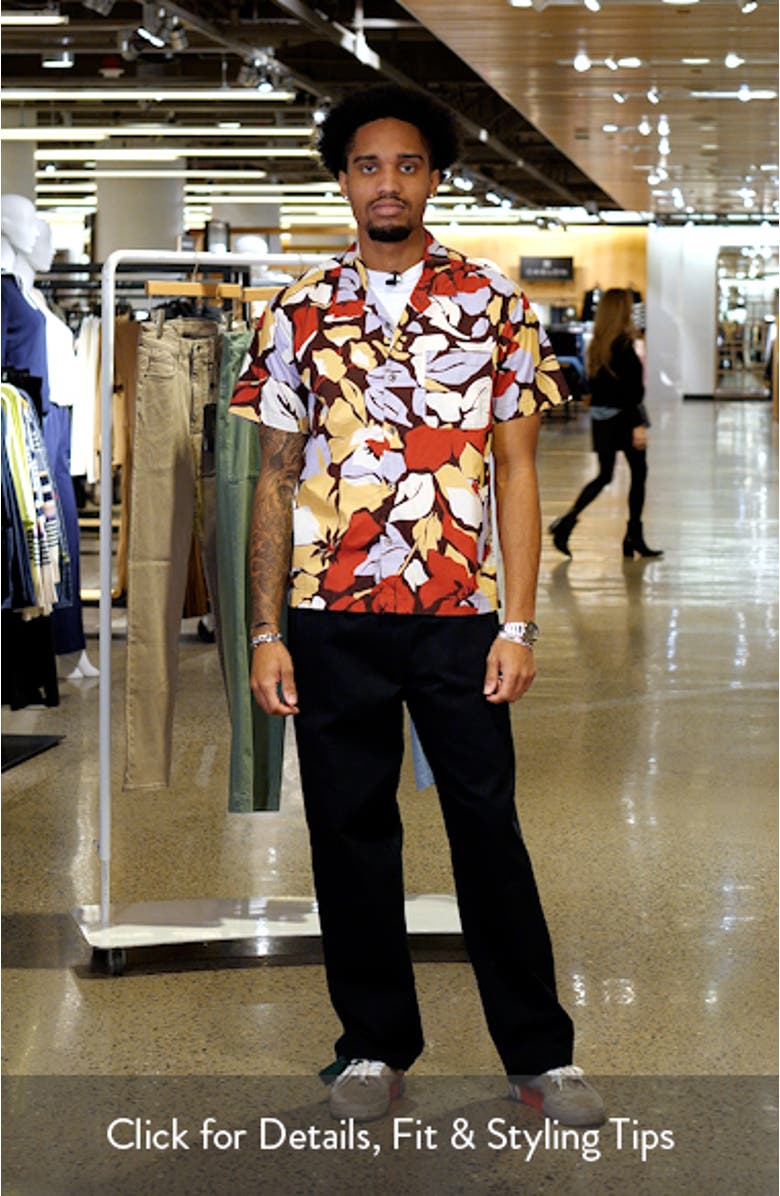 Maxwell Floral Short Sleeve Button-Up Shirt, sales video thumbnail