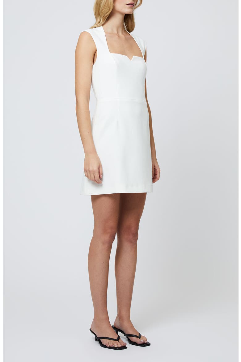 Whisper Notched Neck Minidress, Alternate, color, SUMMER WHITE