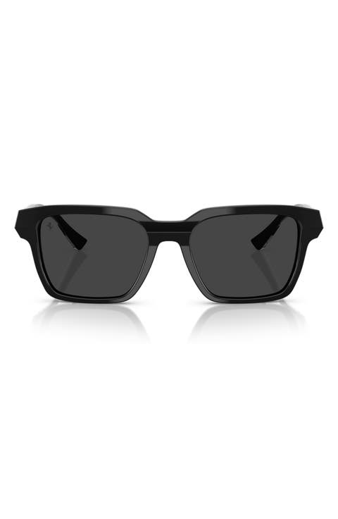 55mm Polarized Square Sunglasses