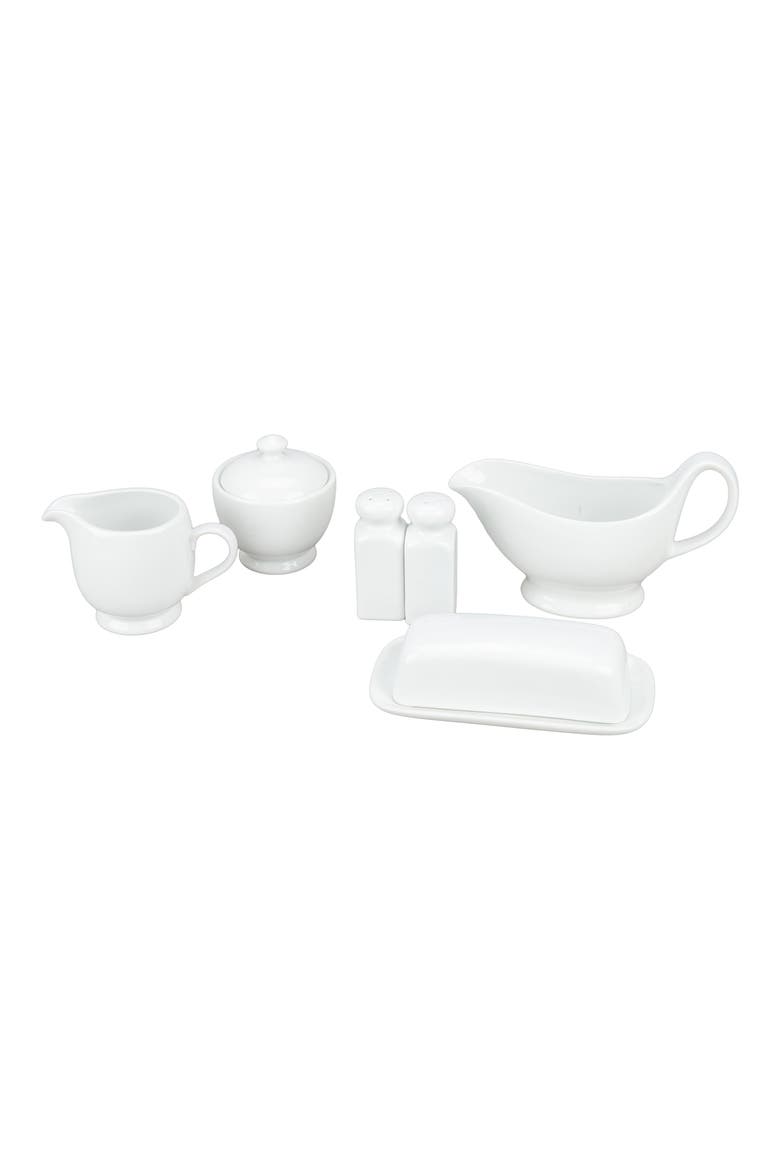 5-Piece Tabletop Accessory Set, Main, color, WHITE