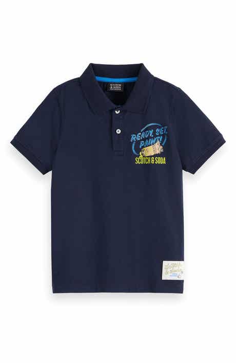 Scotch & Soda Kids' Art Cotton Graphic Polo