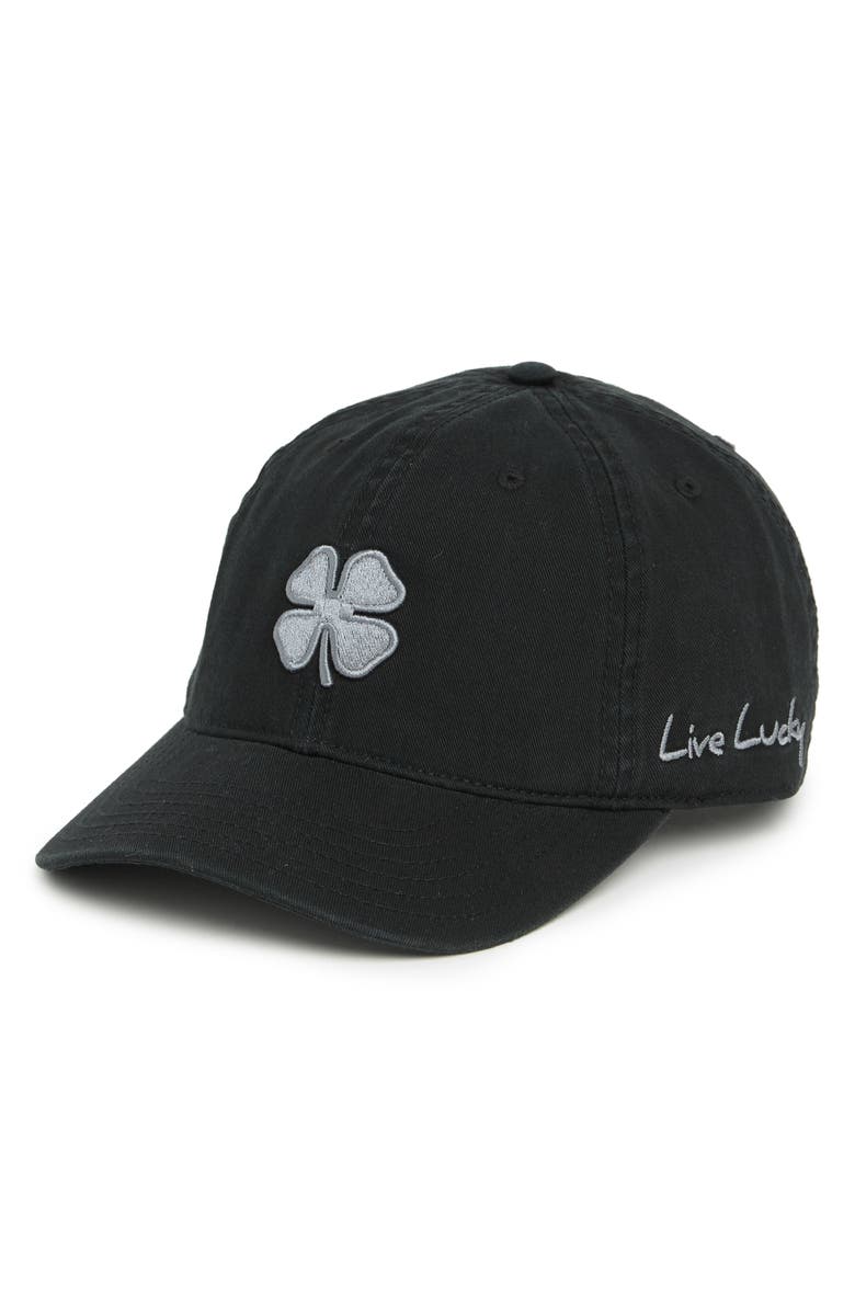 Black Clover Soft Luck Baseball Cap, Main, color,