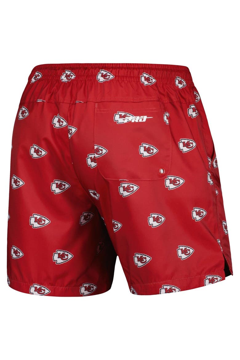 Men's Pro Standard  Red Kansas City Chiefs Allover Print Mini Logo Shorts, Alternate, color, Red