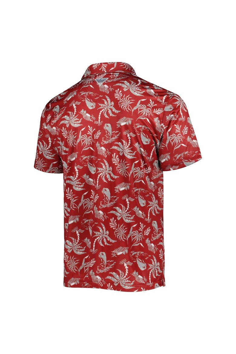 Men's Columbia Crimson Alabama Crimson Tide Super Terminal Tackle Omni-Shade Polo, Alternate, color, Crimson