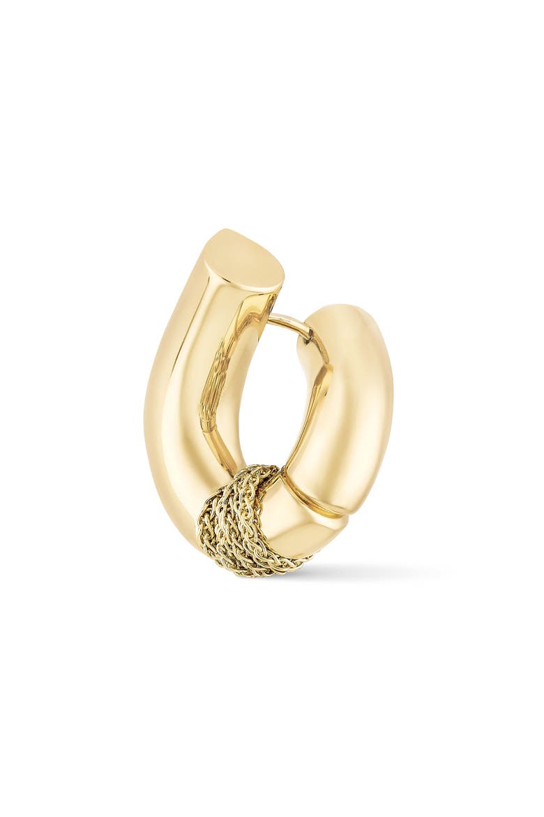 Oera Chain Hoop Earrings, Main, color, YELLOW GOLD