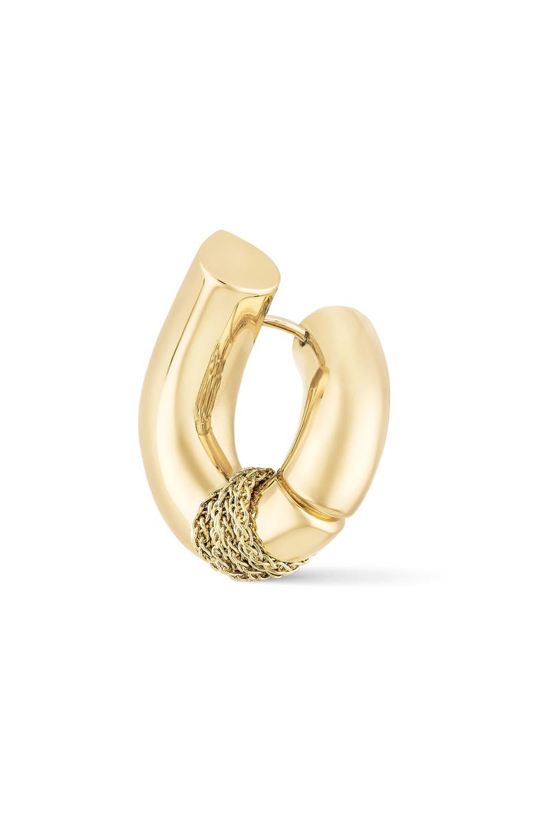 TABAYER Oera Chain Hoop Earrings, Main, color, Yellow Gold