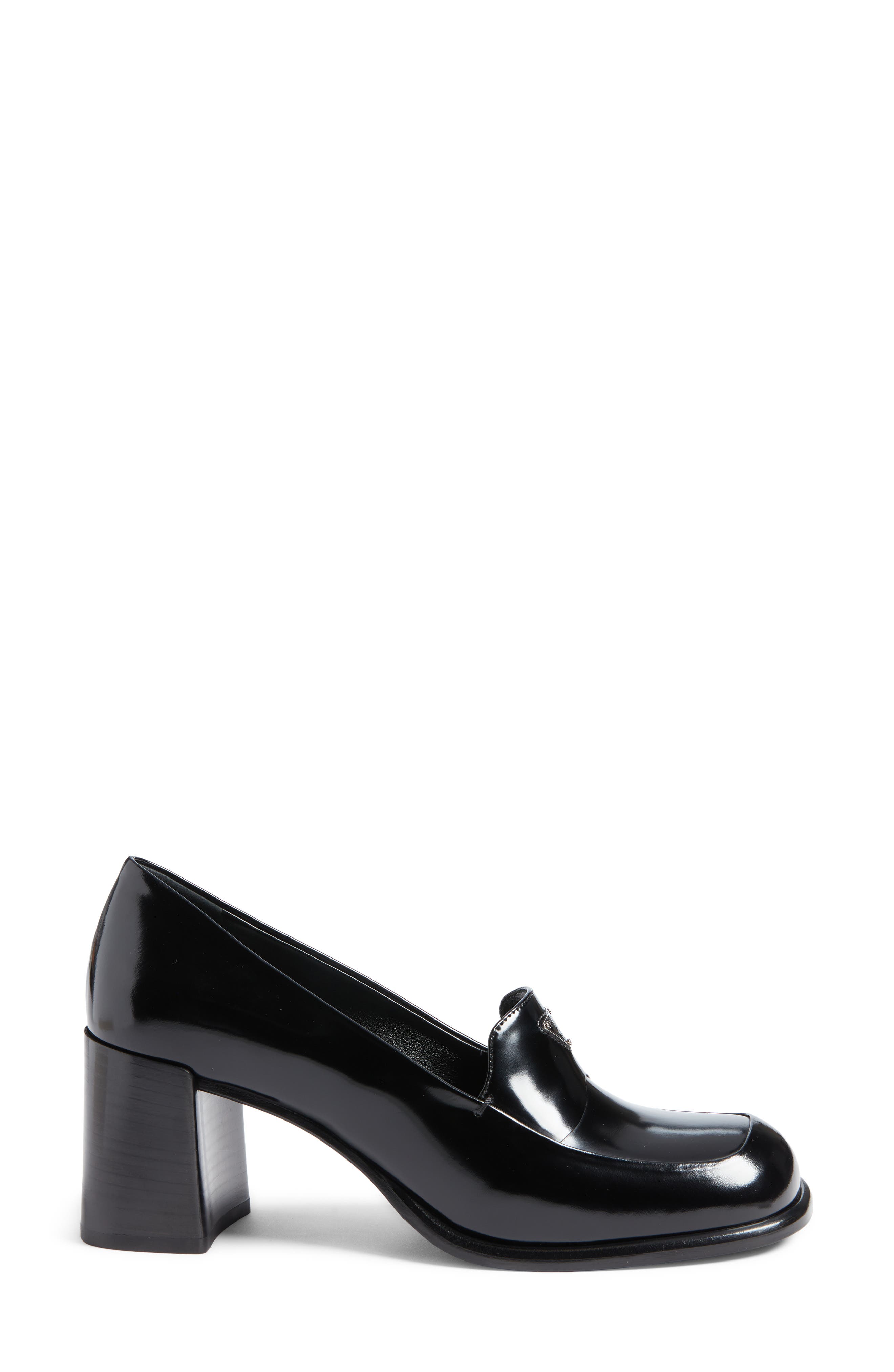 Platform Loafer Pump, Alternate, color, NERO