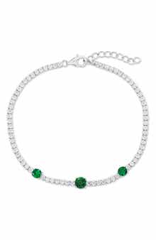 SIMONA Round Cubic Zirconia Tennis Bracelet