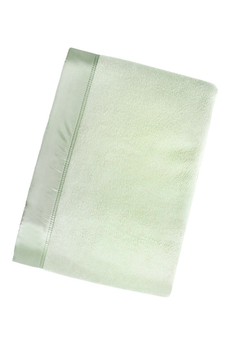 Plaza Silk Blend Throw Blanket, Main, color, SAGE