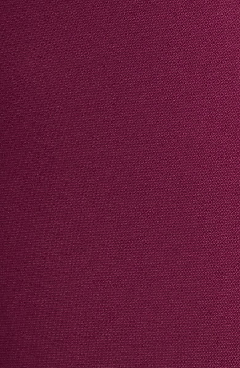 Anne Klein Long Sleeve Mixed Media Top, Alternate, color, Chianti