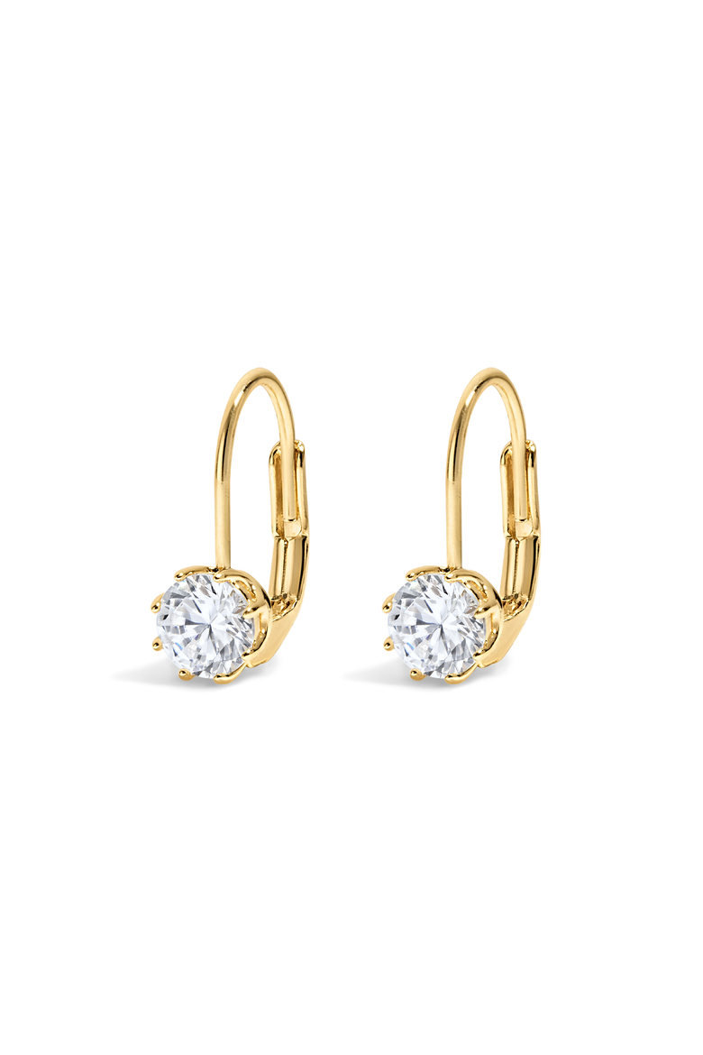 Mini Bentley Earrings, Main, color, GOLD
