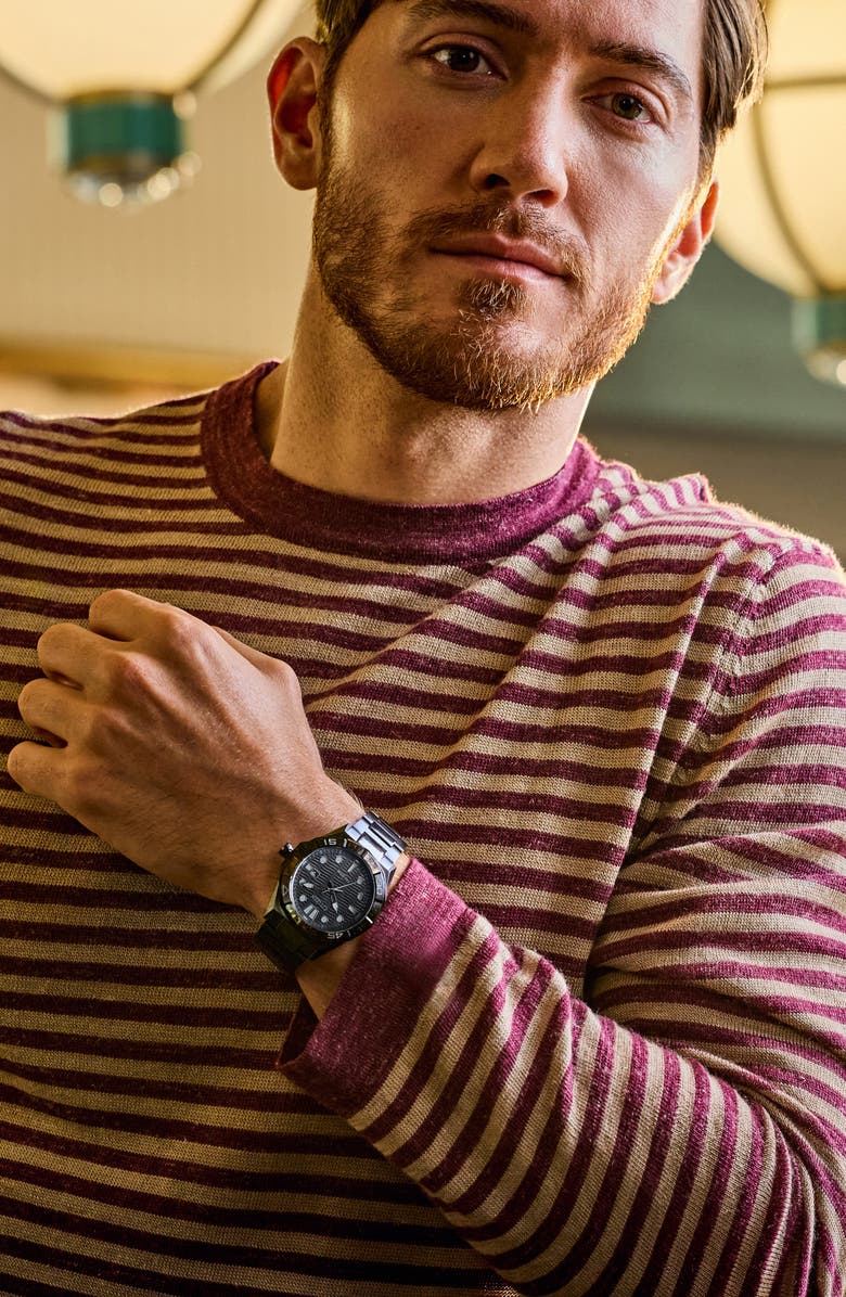 Citizen Brycen Eco-Drive Bracelet Watch, 42mm, Alternate, color, Black