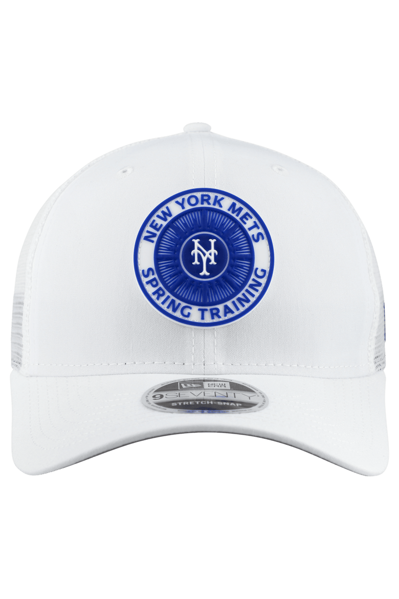 Men's New Era  White New York Mets 2026 Spring Training Fan Pack 9SEVENTY Adjustable Trucker Hat, Alternate, color, White