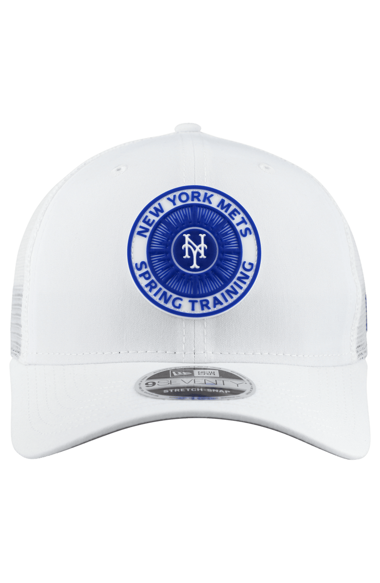 New Era Men's New Era  White New York Mets 2026 Spring Training Fan Pack 9SEVENTY Adjustable Trucker Hat, Alternate, color, White